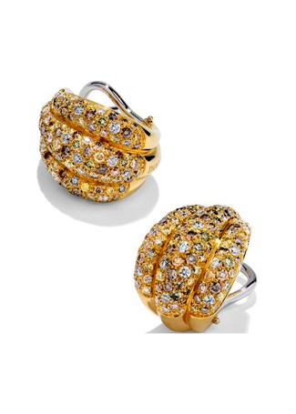 Серьги Damiani Spicchi luna Желтое золото