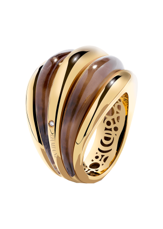 Кольцо Damiani Spicchi luna Желтое золото