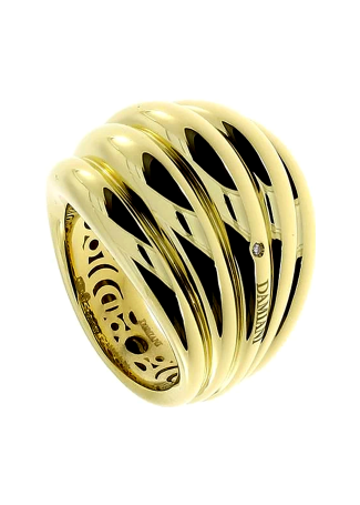 Кольцо Damiani Spicchi luna Желтое золото