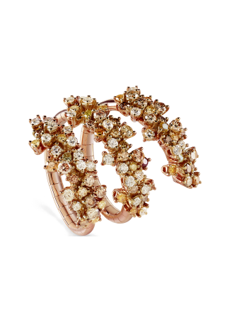 Кольцо Damiani Mimosa Flexi Розовое золото