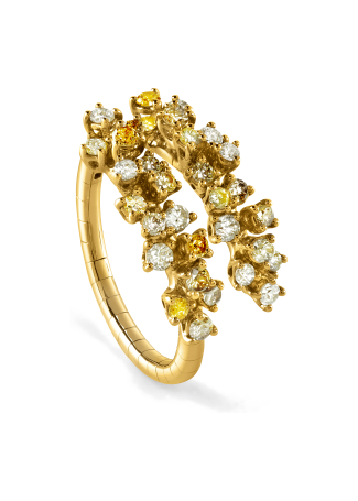 Кольцо Damiani Mimosa Flexi Желтое золото