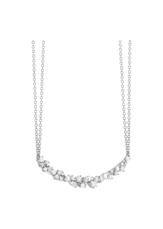 Колье Damiani Mimosa Flexi Белое золото