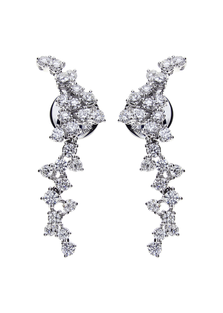 Серьги Damiani Mimosa Flexi Белое золото