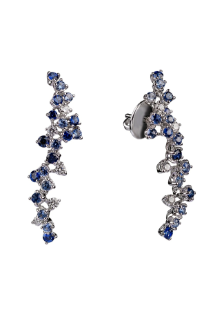 Серьги Damiani Mimosa Flexi Белое золото