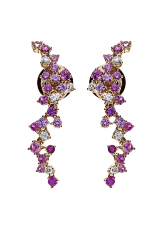 Серьги Damiani Mimosa Flexi Розовое золото