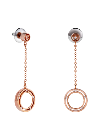 Серьги Damiani D.Side Розовое золото