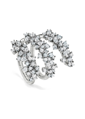 Кольцо Damiani Mimosa Flexi Белое золото