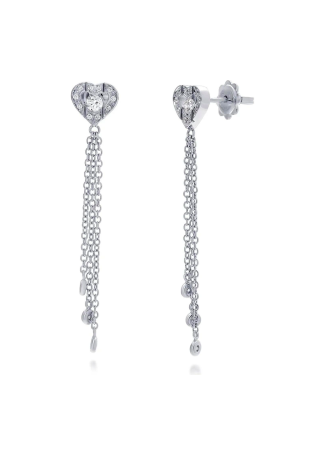 Серьги Damiani Belle Epoque Белое золото