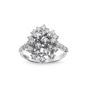 Кольцо Damiani Mimosa Белое золото