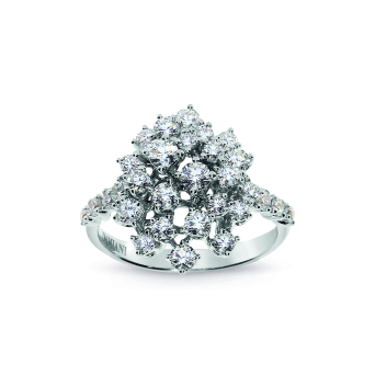 Кольцо Damiani Mimosa Белое золото