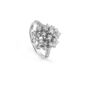 Кольцо Damiani Mimosa Белое золото