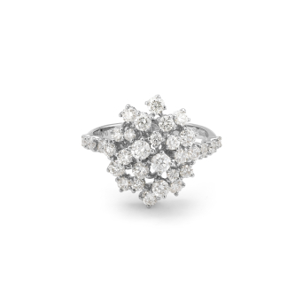 Кольцо Damiani Mimosa Белое золото