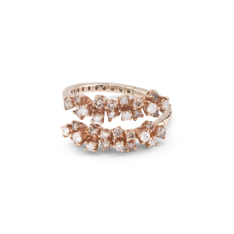 Кольцо Damiani Mimosa Flexi Розовое золото