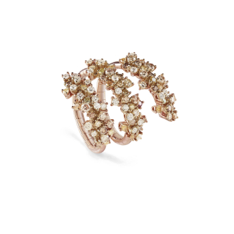 Кольцо Damiani Mimosa Flexi Розовое золото