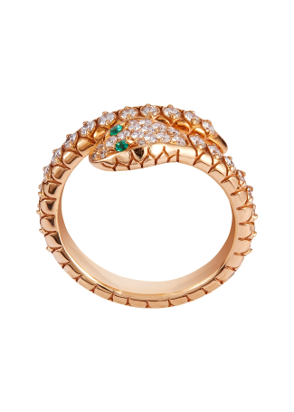 Кольцо Crivelli Snake Розовое золото