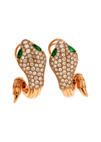 Серьги Crivelli Snake Розовое золото