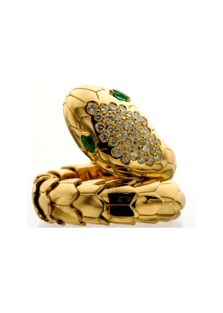 Кольцо Crivelli Snake Розовое золото