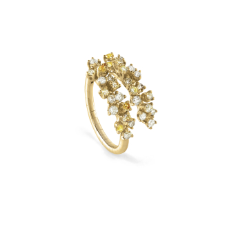 Кольцо Damiani Mimosa Flexi Желтое золото