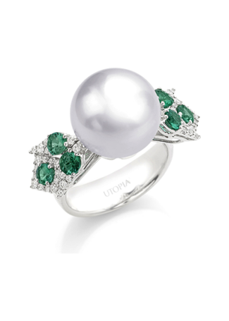 Кольцо Utopia Miro Белое золото