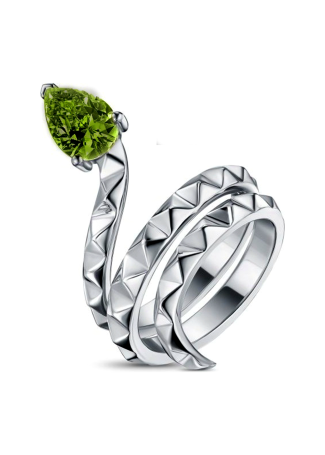 Кольцо Geoma Snake Джеома Серебро