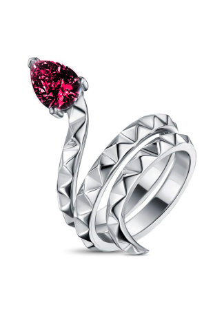 Кольцо Geoma Snake Джеома Серебро