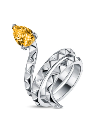 Кольцо Geoma Snake Джеома Серебро