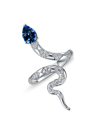 Кольцо Geoma Snake Джеома Серебро