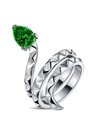 Кольцо Geoma Snake Джеома Серебро