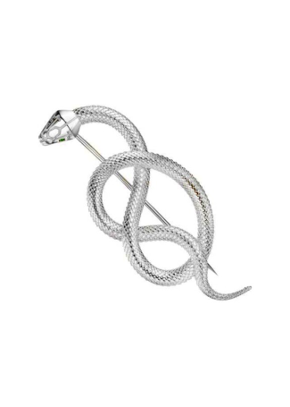 Brooch Geoma Snake Gold Silver