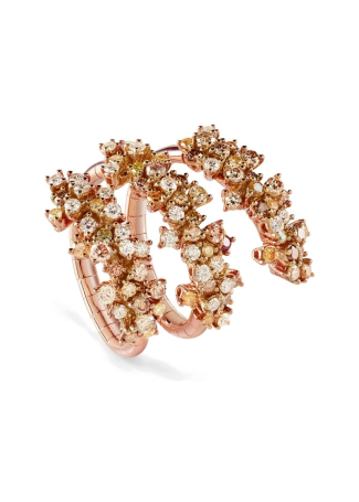 Кольцо Damiani Mimosa Flexi Розовое золото
