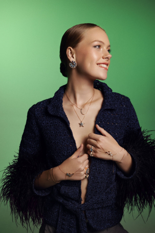 Браслет-Кольцо BeeGoddess Venus Star Розовое золото