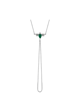 Браслет-Кольцо BeeGoddess Bee Белое золото