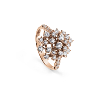 Кольцо Damiani Mimosa Розовое золото