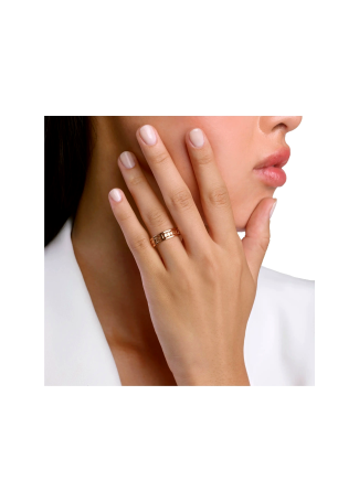 Кольцо Damiani Belle Epoque Reel Розовое золото