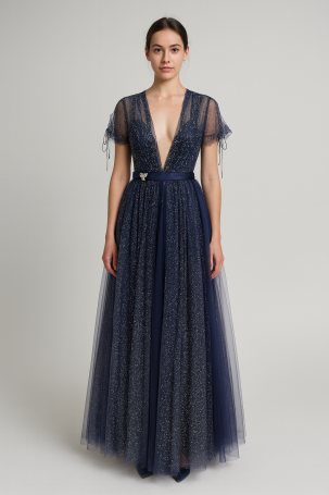 Платье Zardozi Lace / Tull Сетка