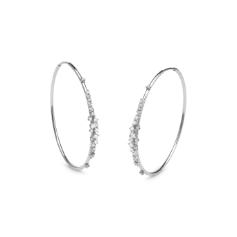 Серьги Damiani Mimosa Flexi Белое золото