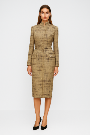 Платье Zardozi Shades of Black Шерсть