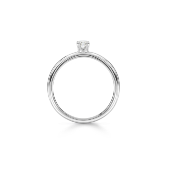 Кольцо Damiani Luce D Белое золото