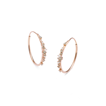 Серьги Damiani Mimosa Flexi Розовое золото