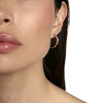 Серьги Damiani Mimosa Flexi Розовое золото