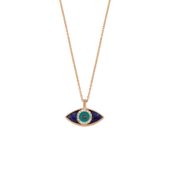 Колье BeeGoddess Eye Light Розовое золото