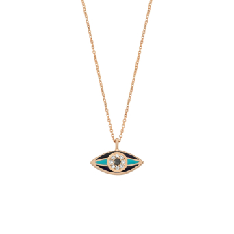 Колье BeeGoddess Eye Light Розовое золото