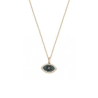 Колье BeeGoddess Eye Light Розовое золото