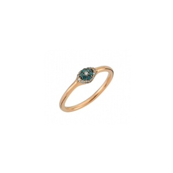 Кольцо BeeGoddess Eye Light Розовое золото