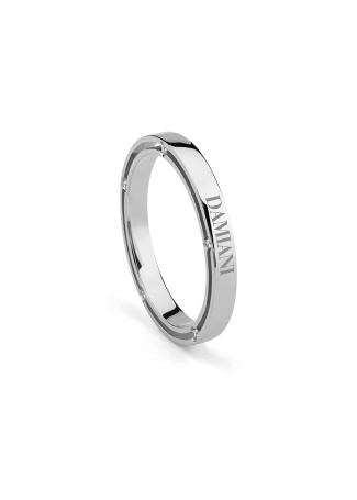 Кольцо обручальное Damiani D.Side Белое золото