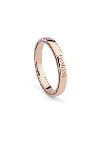 Кольцо обручальное Damiani D.Side Розовое золото