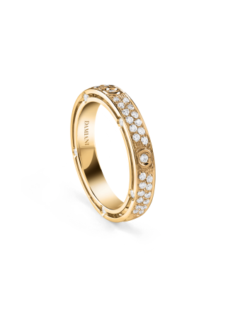 Кольцо обручальное Damiani D.Side Желтое золото