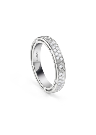 Кольцо обручальное Damiani D.Side Белое золото