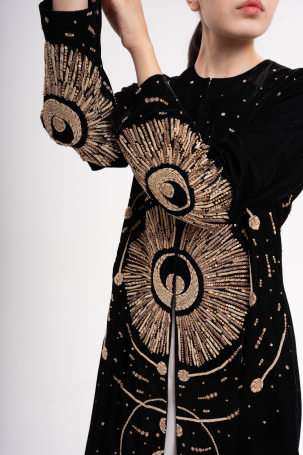 Халат Zardozi Takshila Couture Бархат