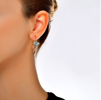 Моно серьга Bee Goddess Bee Розовое золото